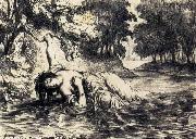 Eugene Delacroix The Death of Ophelia France oil painting artist
